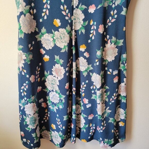 WORN ONCE AEROPOSTALE BLUE FLORAL WRAP STYLE DRESS SZ SMALL - Picture 8 of 16